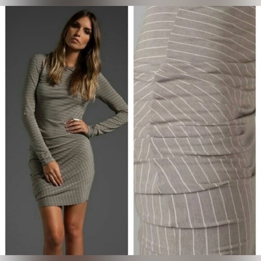 T Alexander Wang Ruched Bodycon Dress, S - Picture 3 of 12